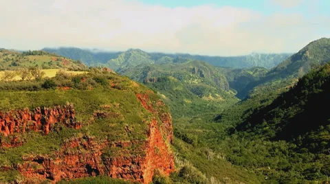 Kauai Canyon Timelapse Stockbeeldmateriaal 34379879