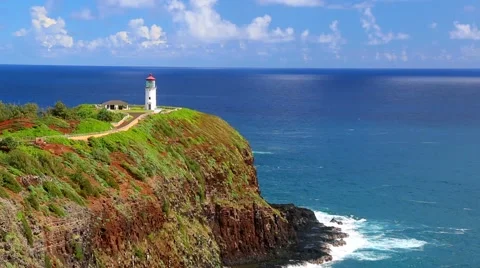 Kauai Coast Lighthouse Stock Footage 42533454