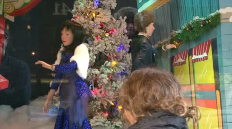 Kaufmann's Christmas Window Stock Footage 20451916