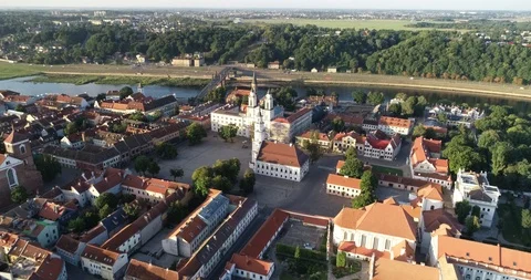 Kaunas city Stock Footage 95064123
