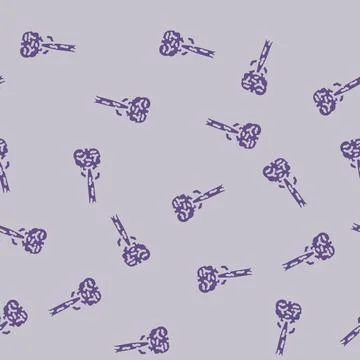 Kauri jungle amazon glyph vector seamless pattern Illustrazione stock