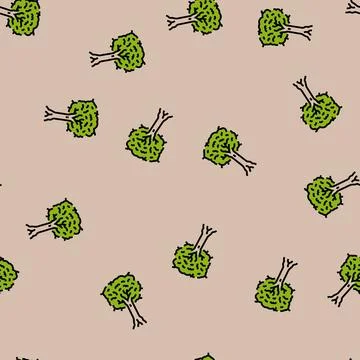 Kauri jungle amazon vector seamless pattern Stock Illustration
