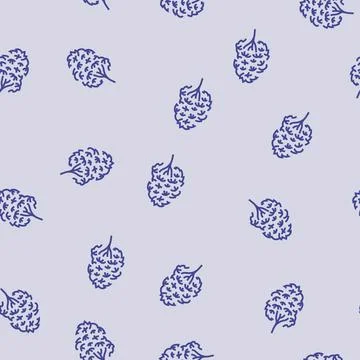 Kauri tree jungle amazon line seamless pattern 스톡 일러스트