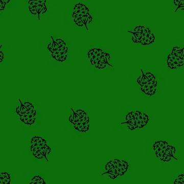 Kauri tree jungle amazon vector seamless pattern イラスト素材