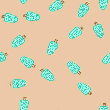 Kauri tree jungle amazon vector seamless pattern イラスト素材