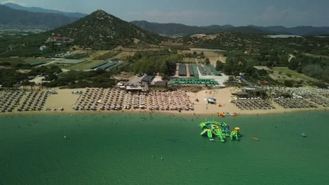 KAVALA Ag. Athanasios Koo BEACH Paradise Beach Bar 01 Stock Footage 280270636