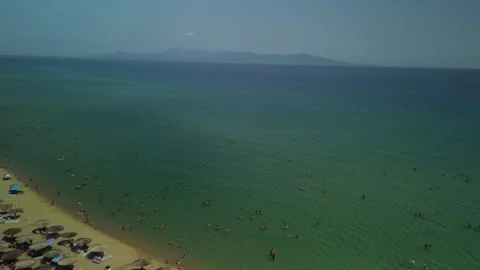 KAVALA Ag. Athanasios Koo BEACH Paradise Beach Bar 01 Stock Footage 280270731