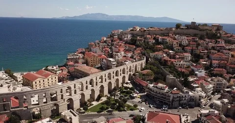 Kavala bridge Stock Footage 81256475