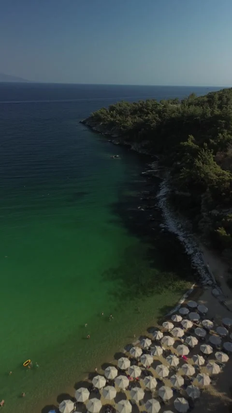 KAVALA Camping BATIS BEACH Stock Footage 280227071