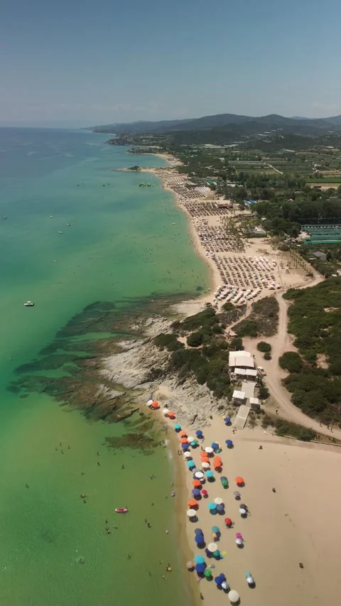KAVALA First Dune BEACH Stock Footage 280269509