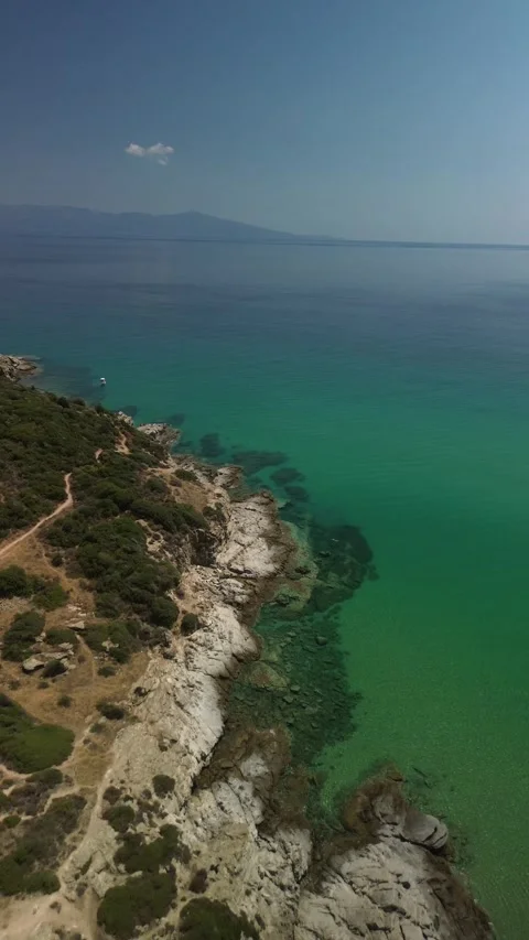 KAVALA First Dune BEACH Stock Footage 280269654