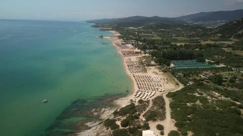 KAVALA First Dune BEACH Stock Footage 280269691