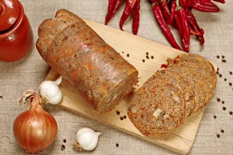 Kavurma on the table. Stock Photos