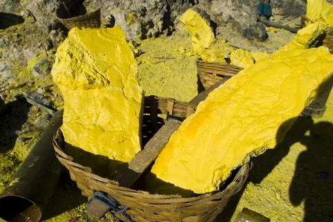 Kawah Ijen Volcano, Java, Indonesia, Asia Stock Photos