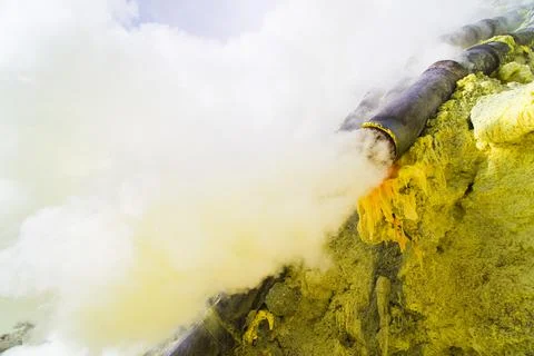 Kawah Ijen Volcano, Java, Indonesia, Asia Stock-Fotos