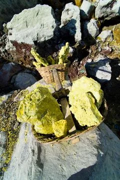 Kawah Ijen Volcano, Java, Indonesia, Asia Foto stock