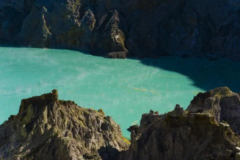 Kawah Ijen Volcano, Java, Indonesia, Asia Stock Photos