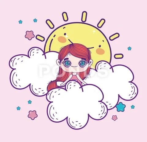 Girl anime Royalty Free Stock Free Vector