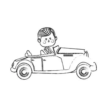 Kawaii boy icon Stock Illustration