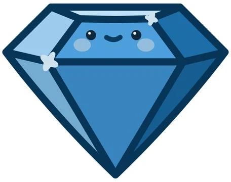 Kawaii Diamond Stock Illustration