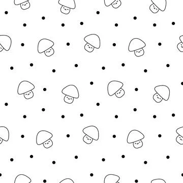 Kawaii farm. Seamless pattern. Coloring Page. 库存插图