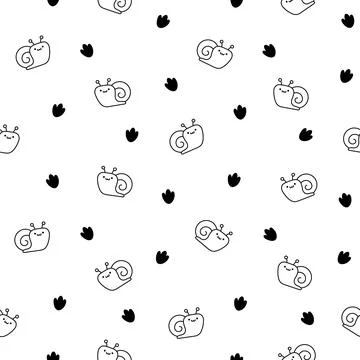 Kawaii farm. Seamless pattern. Coloring Page. 库存插图