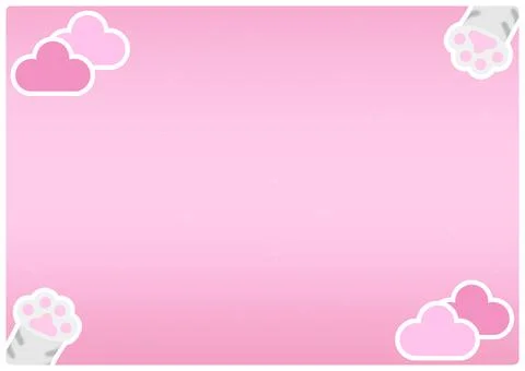Kawaii Kitty Backround Stockillustratie