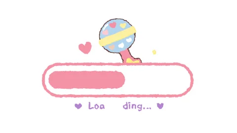 Kawaii Lollipop Loading Bar Pink Animation White 動画素材 339642312
