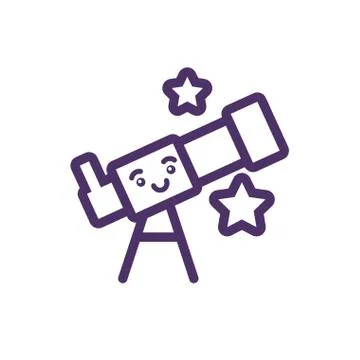 Kawaii microscope cartoon vector design イラスト素材