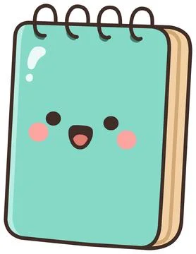 Kawaii Notepad Stock Illustration