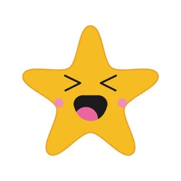 Kawaii star icon イラスト素材