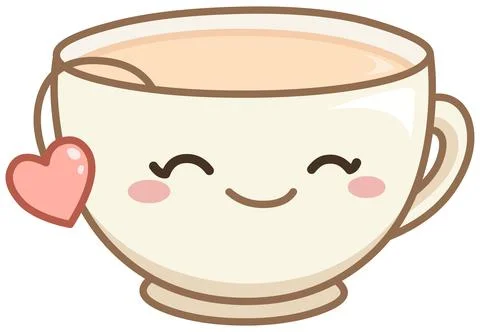 Kawaii Teacup Stock Illustration