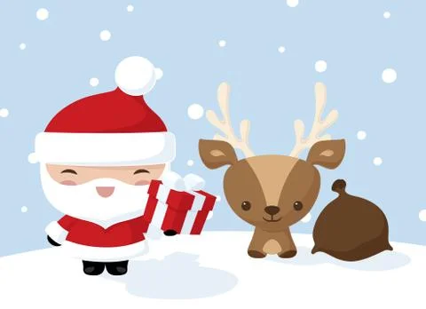 Kawaii teamwork Stock Illustration