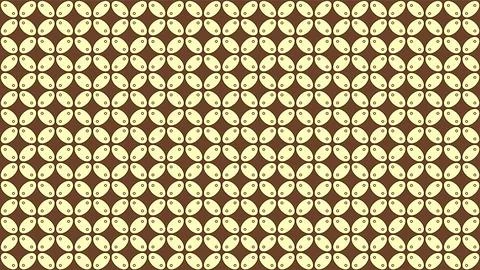 Kawung pattern background. Indonesian batik Stock Illustration