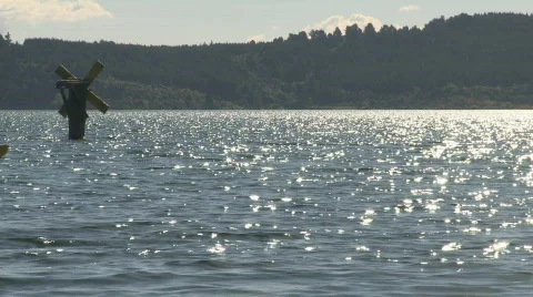 Kayak backlit Stock Footage 563201