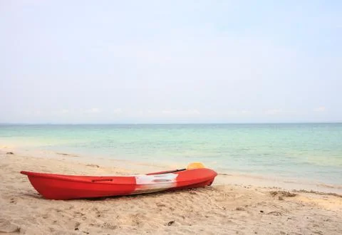 Kayak on beach Stock Photos
