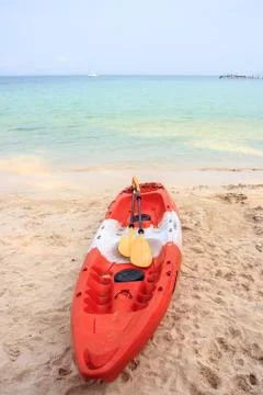 Kayak on beach Stock Photos