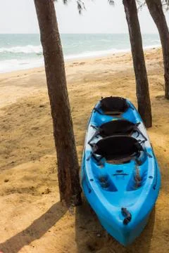 Kayak on beach Stock Photos