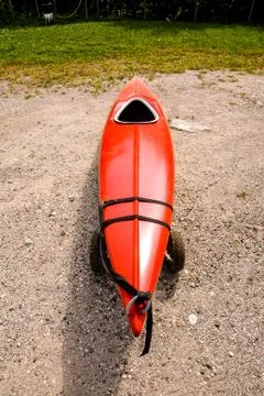 Kayak on the beach Foto stock