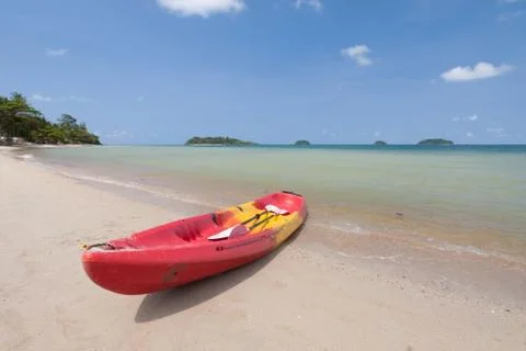Kayak on the beach Stock Photos
