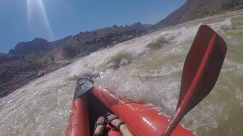 Kayak Capsizes Stock Footage 94719556