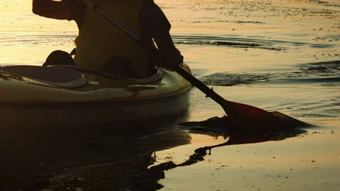 Kayak-deuce, paddle close-up 库存影片 94835938