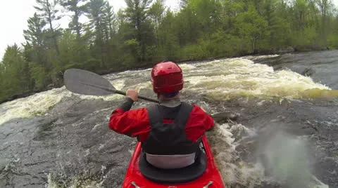 Kayak flip Stock Footage 24631742