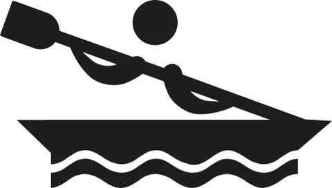 Kayak icon Stock Illustration