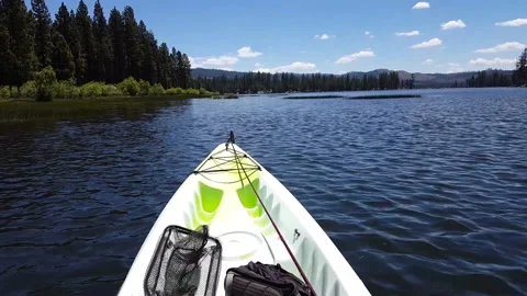 Kayak on Lake Stock Footage 149896514