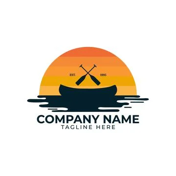 Kayak logo Stock Illustration