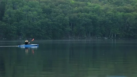 KAYAK MAN Stock Footage 259320578