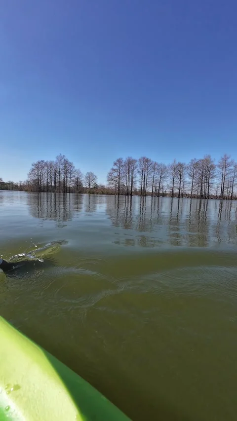 Kayak paddling Angle 3 Vertical Stockbeeldmateriaal 330976098