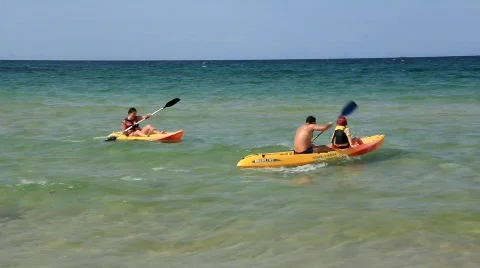 Kayak-paddling Stock Footage