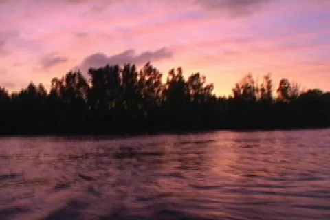 Kayak Paddling Upstream Stock Footage 141067